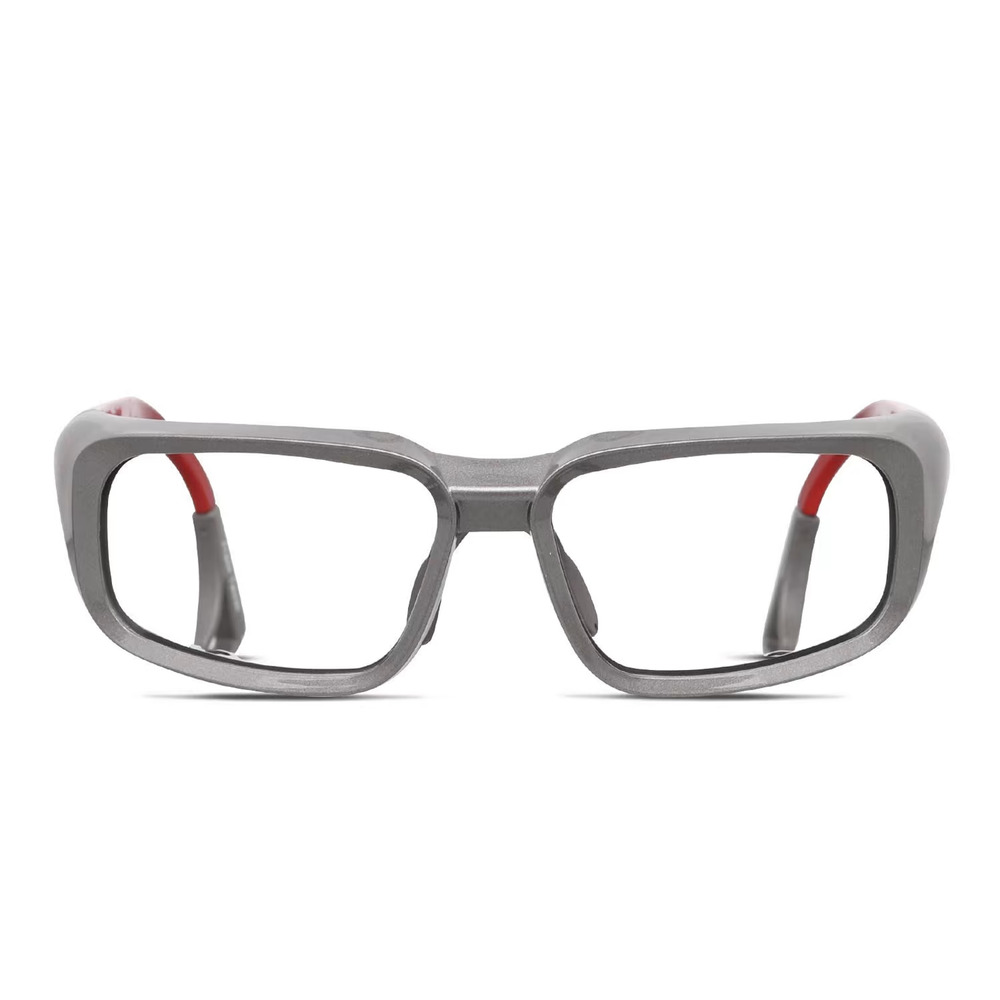 PENTAX ZT100 EN166-F GREY RED AUTHENTIC SAFETY EYEGLASSES FRAMES 53-15